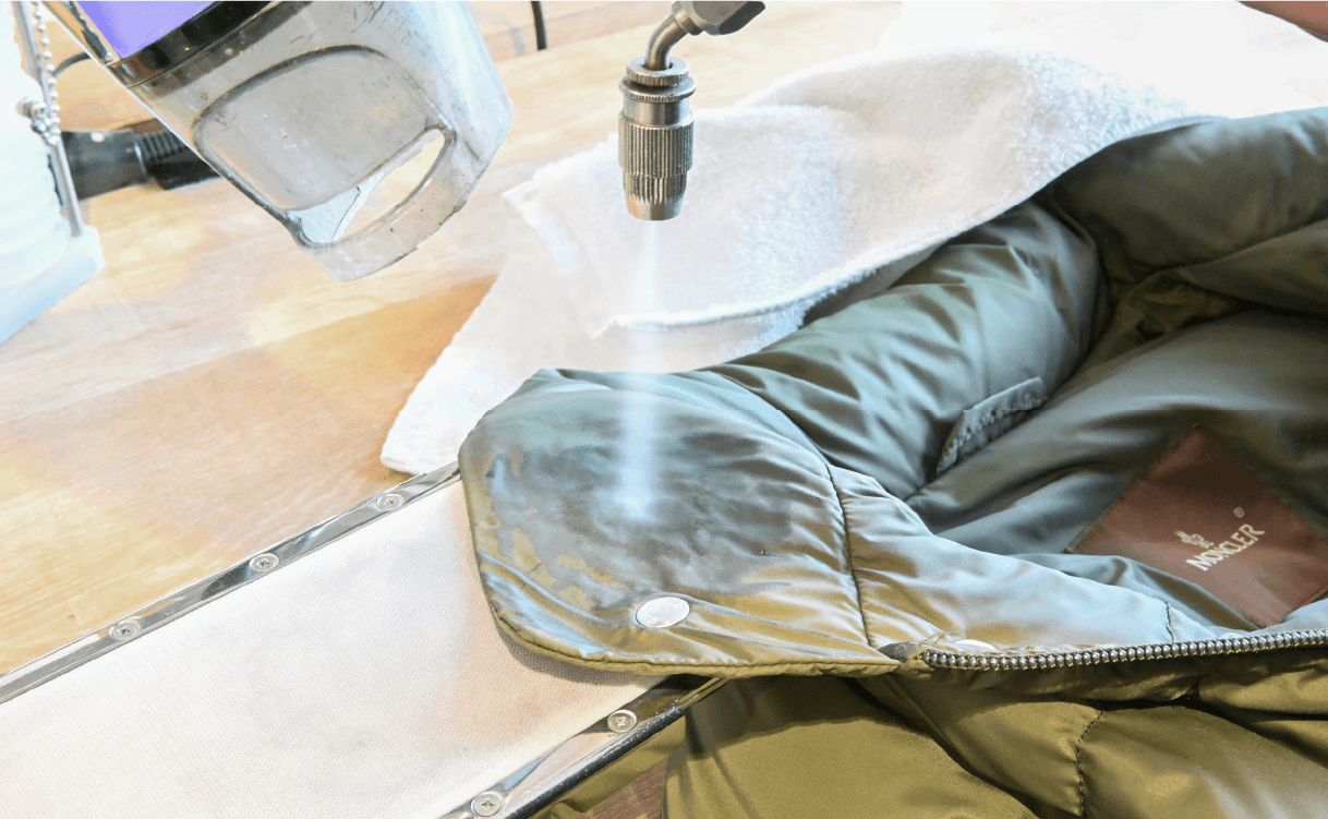 しみ抜き仕上げ