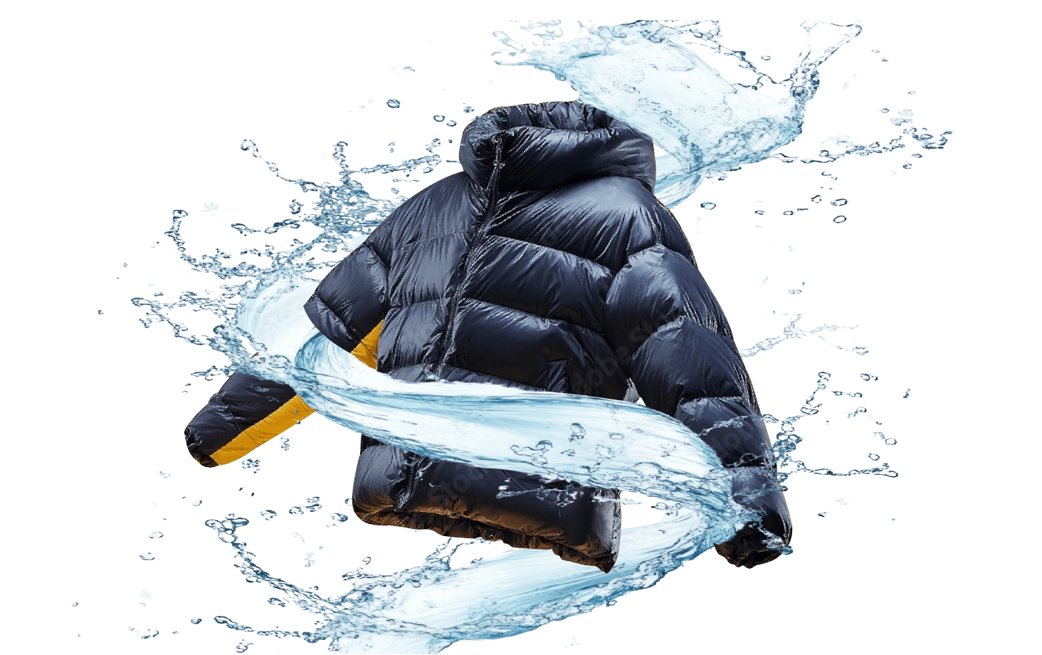 洗われるダウン